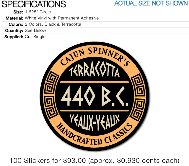 Custom Printed Labels for Job # 34870 by Sticker.com
